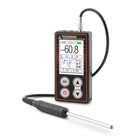 Универсальный магнитометр Техно-НДТ ТЕХНОМАГ с преобразователями П-1С и П-1М тесламетра и образцами купить по низкой цене | МАКСПРОФИТ