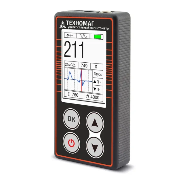 Универсальный магнитометр Техно-НДТ ТЕХНОМАГ с преобразователем П-1М тесламетра и образцом купить по низкой цене | МАКСПРОФИТ