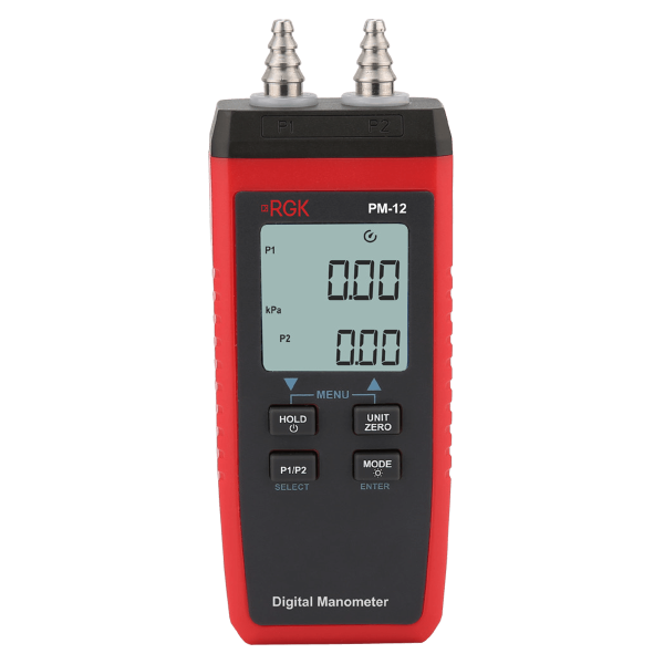 Цифровой манометр RGK PM-12 купить по низкой цене | МАКСПРОФИТ
