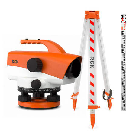 Комплект оптический нивелир RGK C-32 + штатив S6-N + рейка RGK TS-7 купить по низкой цене | МАКСПРОФИТ